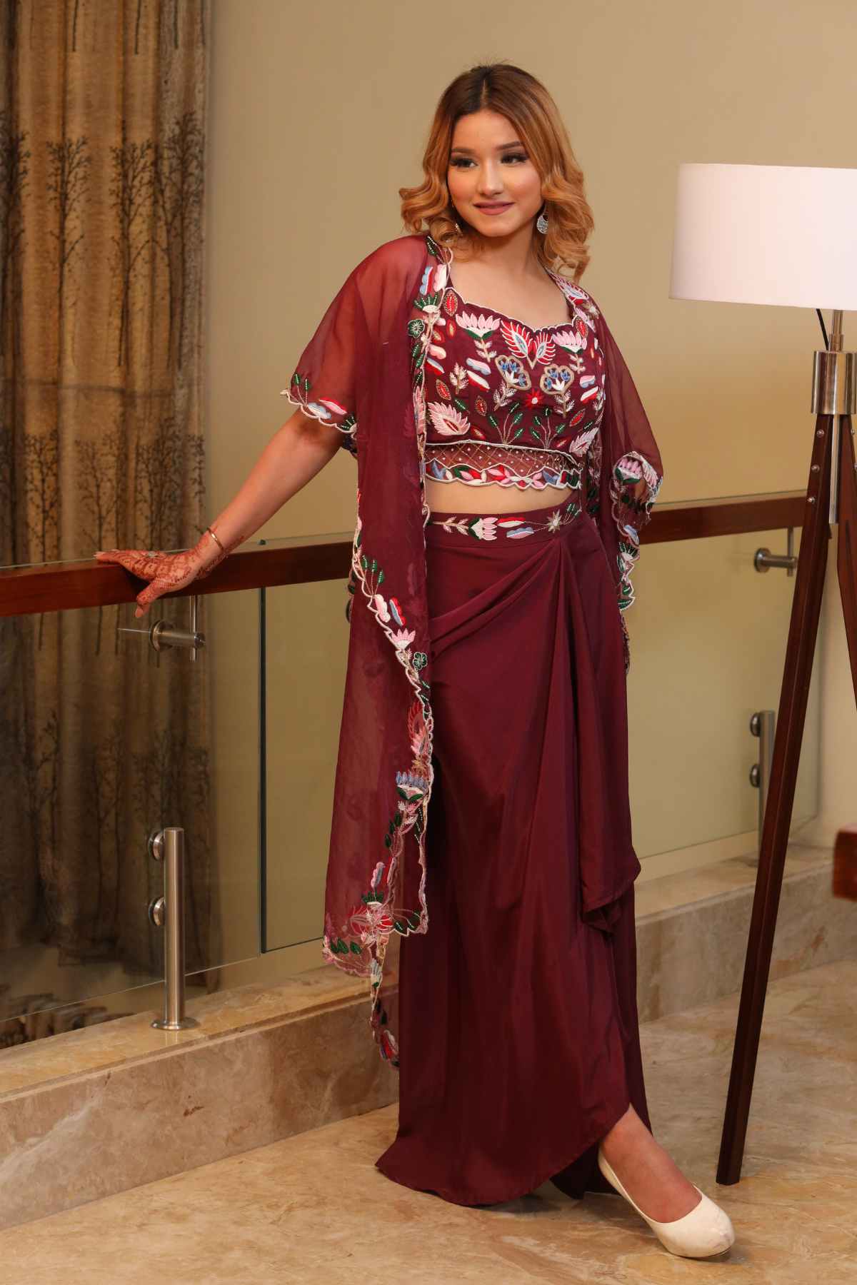 ORNELLA DHOTI SET