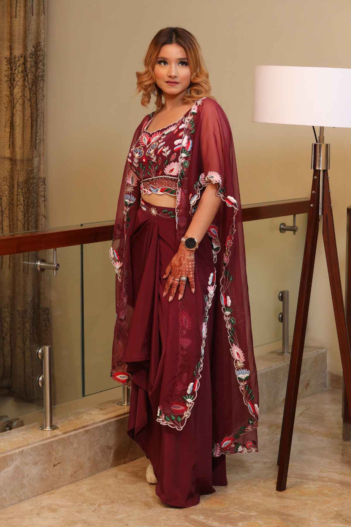 ORNELLA DHOTI SET