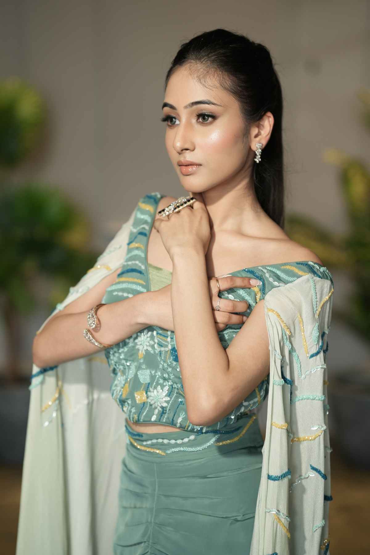 JULIE DHOTI SET