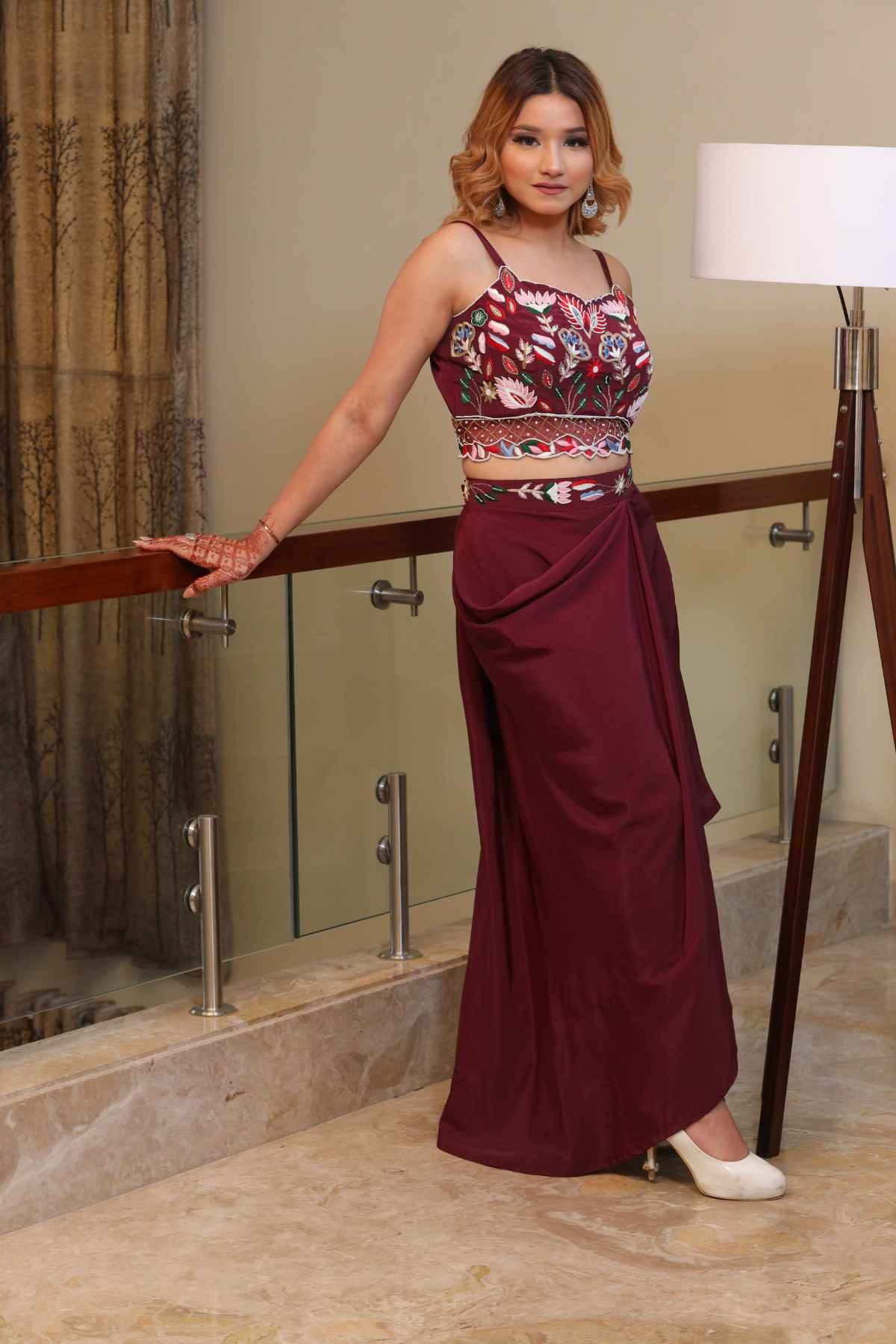 ORNELLA DHOTI SET